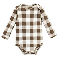 Touched by Nature Baby Boys 5Pk Long Sleeve Natural Bodysuits