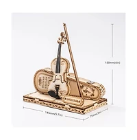 Diy 3D Wooden Puzzle - Violin Capriccio - 62 pcs