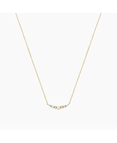 Sterling Silver 18k Gold Plated Cloris Opal Necklace