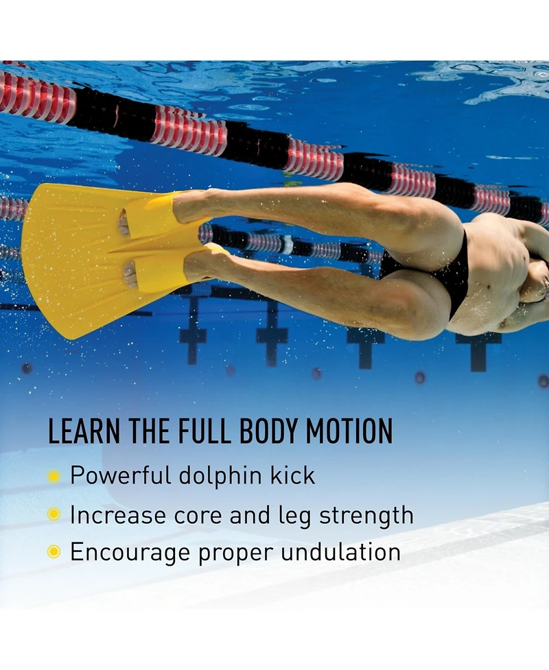 Finis Foil Monofin - Rubber Swim Fin for Adults, Strengthens Legs & Core