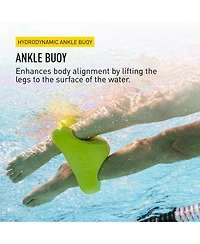 Finis Ankle Buoy - Swim Buoy to Improve Upper Body and Core Strength - Pool Buoy for Swim Gear - Competitive Swim Training Equipment