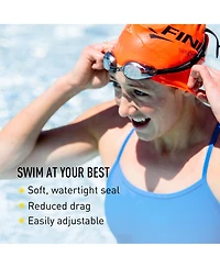 Finis Mens Silver/Mirror Adjustable Swim Goggles, Unisex