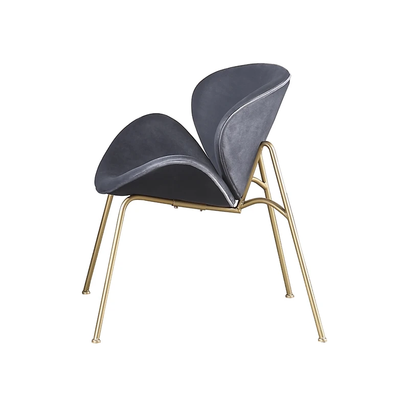 Streamdale Furniture Velvet Dining Chairs with Gold Metal Legs (6 Colors)