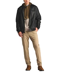 Members Only Men's Faux Leather Iconic Racer Jacket