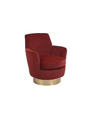 Streamdale Swivel Barrel Chair with Gold Base