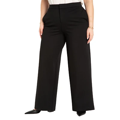 Eloquii Women's The Ultimate Stretch Wide Leg Pant