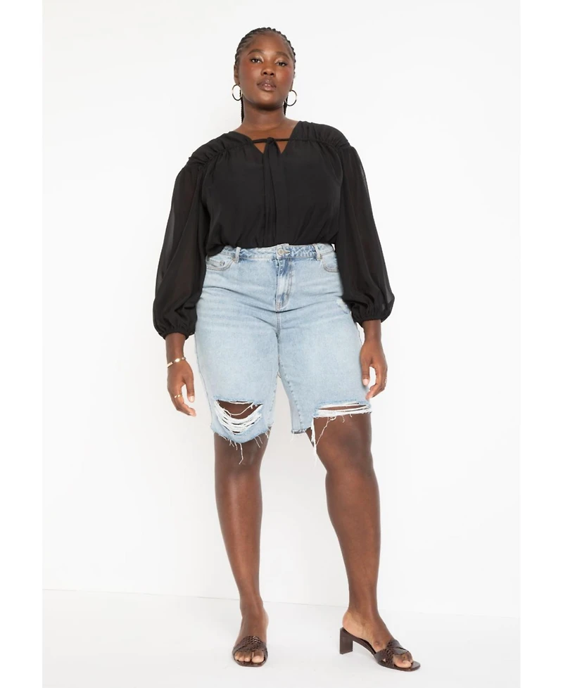 Eloquii Women's City Shorts