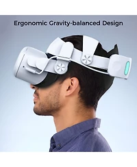 Alpha Digital Meta Quest 2 Head Strap w/ 6000mAh Battery- 4Hr extra- Comfort /Adjust