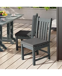 WestinTrends Outdoor Patio Kitchen Dining Chair Square Seat Cushions Set of 4, 18" x