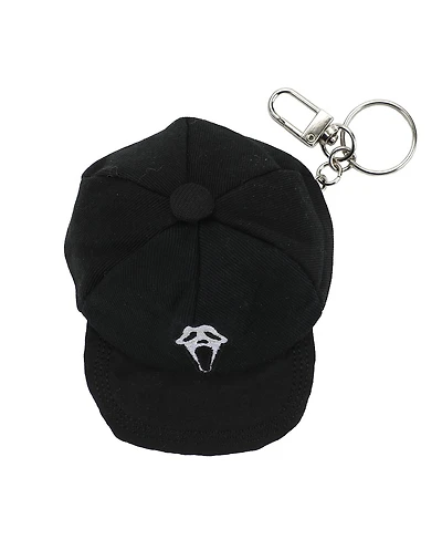 Ghostface Logo Black Mini Wool Hat Keychain With Storage Pocket