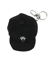 Ghostface Logo Black Mini Wool Hat Keychain With Storage Pocket
