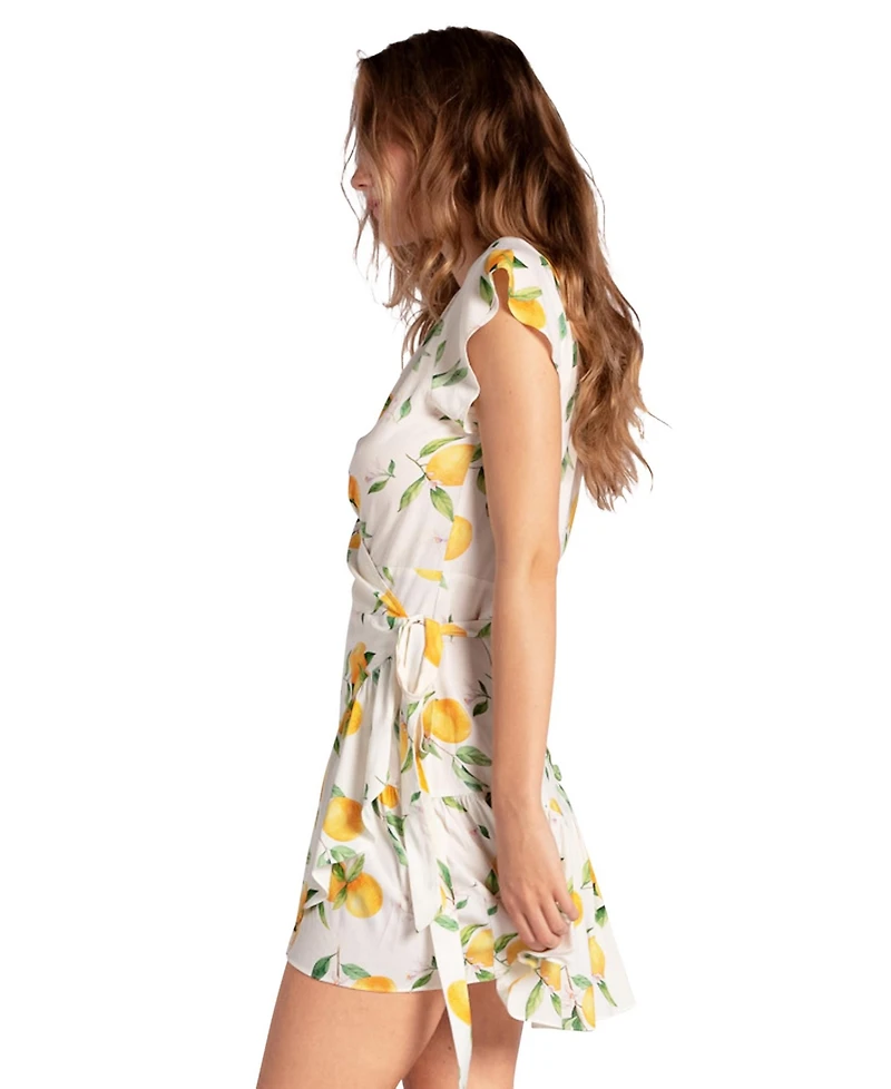 Belle & Bloom Women's Love Shack Mini Wrap Dress