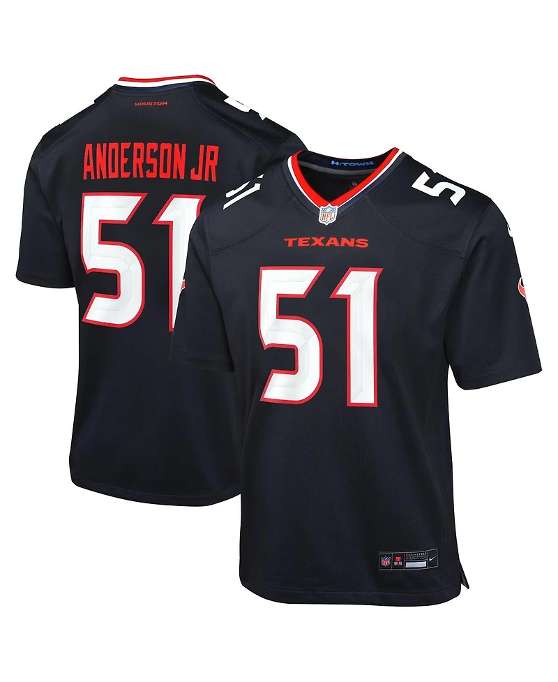 Nike Big Boys and Girls Will Anderson Jr. Houston Texans Alternate Game Jersey