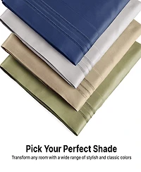 Pillowcase Set of 4 Soft Double Brushed Microfiber