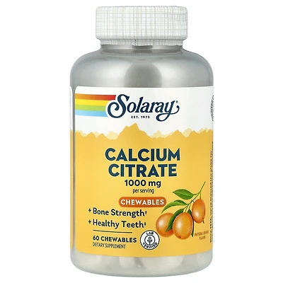 Solaray Calcium Citrate Chewables Natural Orange - 60 Chewables