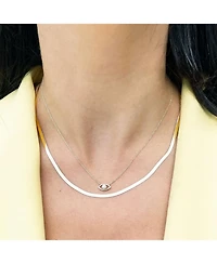 The Lovery Mini Herringbone Necklace 14K Gold - 3 millimeters