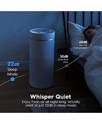 Iris Usa Woozoo Air Purifiers with H13 True Hepa Filter Remove Up to 99.97% of Particles 1558ft