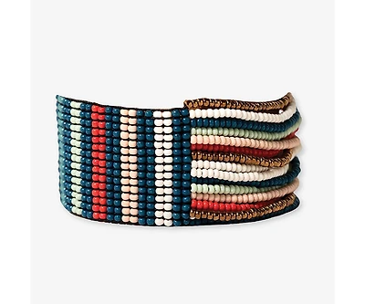 Ink + Alloy Charlie Half Woven Beaded Stretch Bracelet