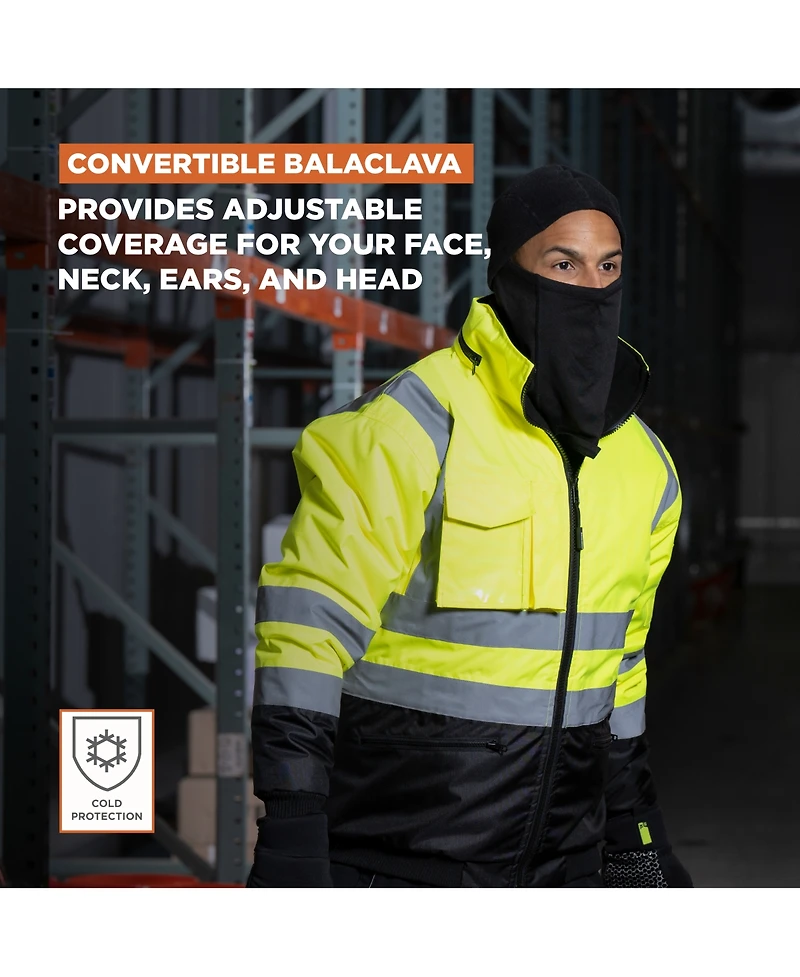 RefrigiWear Men's Convertible Black Balaclava