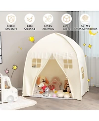 Sugift White Portable Indoor Kids Play Castle Tent