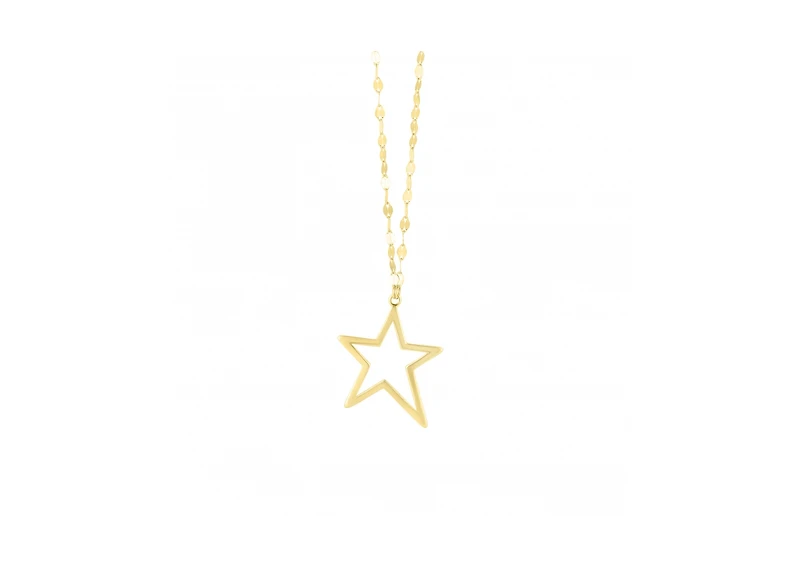 The Lovery Open Star Necklace 14K Gold