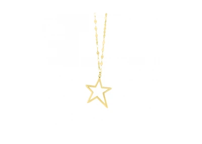 The Lovery Open Star Necklace 14K Gold