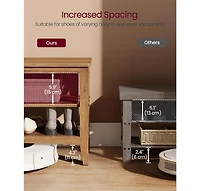 Entryway Storage Bench with Shelves for Shoes and Accessories in Living Room