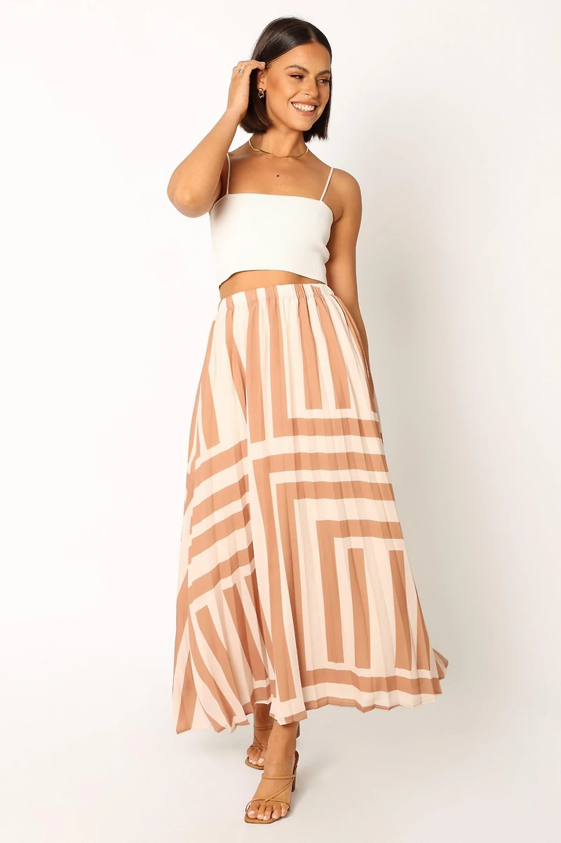 Petal and Pup Women's Elke Pleat Midi Skirt