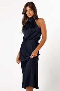 Petal and Pup Women's Anabelle Halter Neck Midi Dress