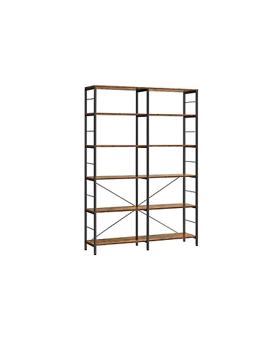 6-tier Bookshelf with X-Bar, Anti-Tip Kit