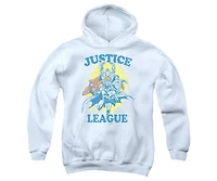 Justice League Boys of America Youth Lets Do This Pull Over Hoodie / Hooded Sweatshirt