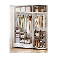 Slickblue 16 Cube Closet Organizers And Storage, Clothes Storage Organizer For Wardrobe