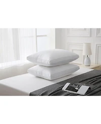 Maxi 100% Cotton Down Alternative Vacuum Packed Pillows – White (2 Pack)