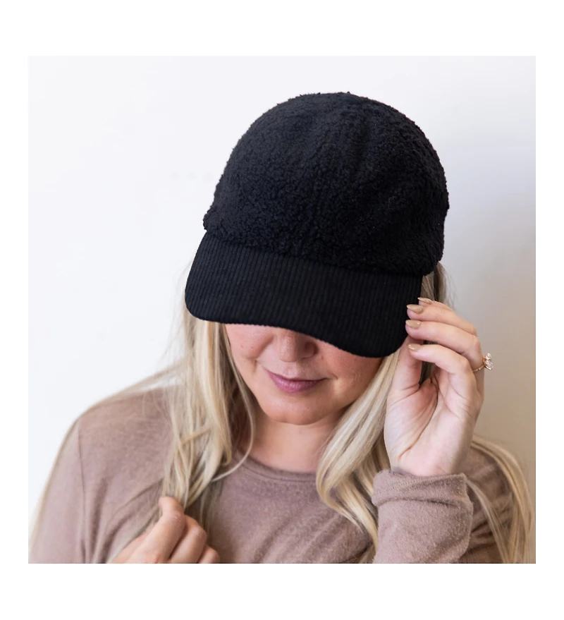 Corduroy Hat - Black