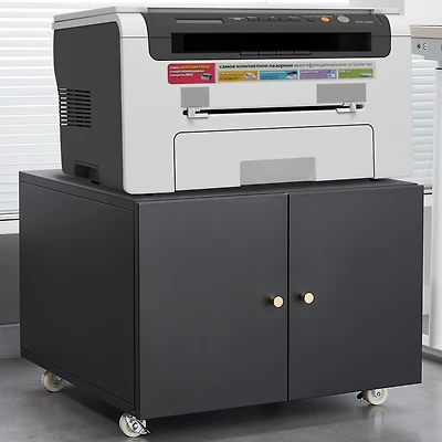 Streamdale Premium Office Copier Cabinet with Mobile Pedestal