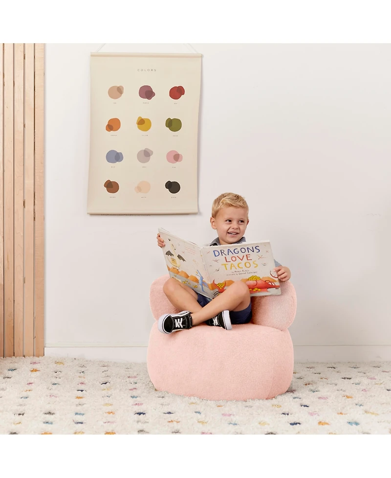 ECR4Kids Sophie Accent Chair, Peacock Blue, 1