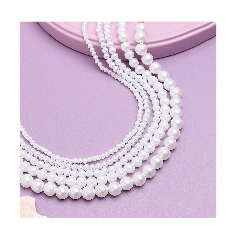 Sohi Women's Snowball Multi-Layered Necklace