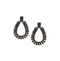 Sohi Women's Lined Drop Earrings