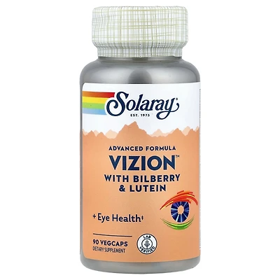 Solaray Advanced Formula Vizion with Bilberry & Lutein - 90 VegCaps