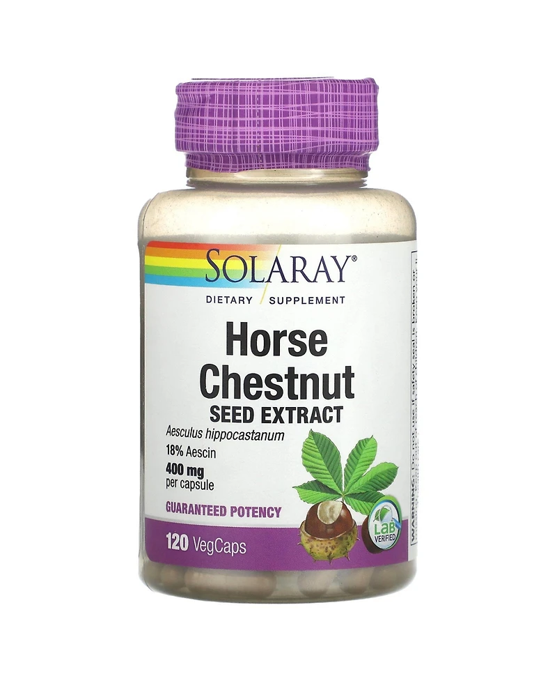 Solaray Horse Chestnut Seed Extract - 120 VegCaps