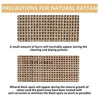 Streamdale Furniture 6 Drawers Rattan Dresser Rattan Drawer, Bedroom, Living Room