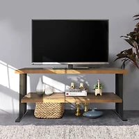 Streamdale Reclaimed Wood Media Console with Shelf