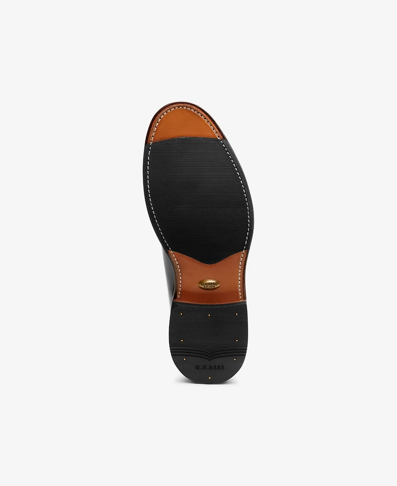 G.h.bass Men's Monogram Blucher Derby Dress Shoes