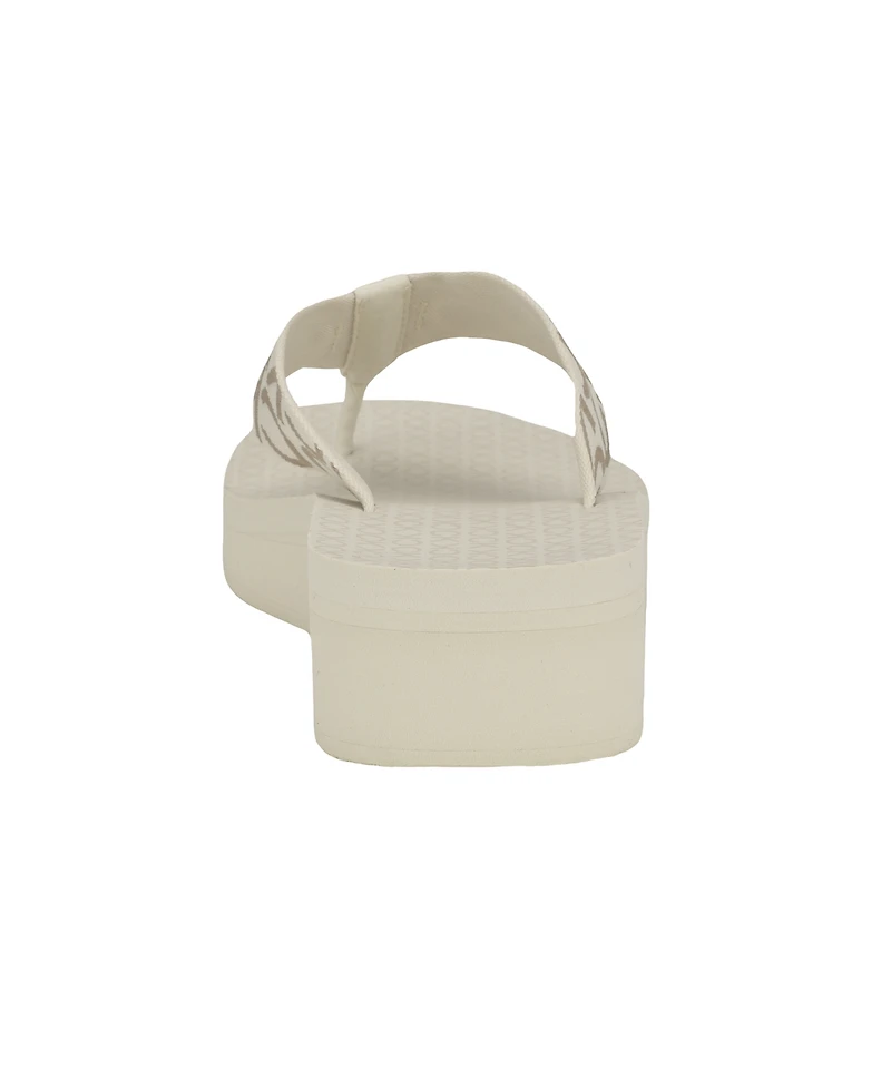 Calvin Klein Women's Meena Logo Platform Flip-Flop Sandals