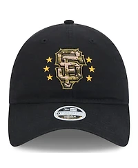 New Era Women's Black San Francisco Giants 2024 Armed Forces Day 9TWENTY Adjustable Hat