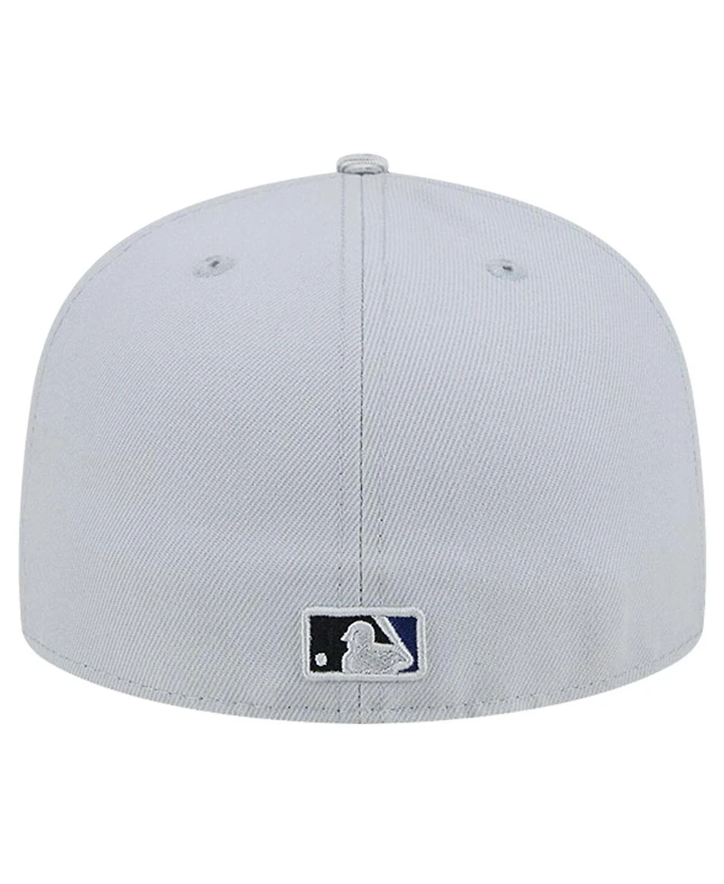 New Era Men's Gray Los Angeles Dodgers Active Team Camo 59FIFTY Fitted Hat