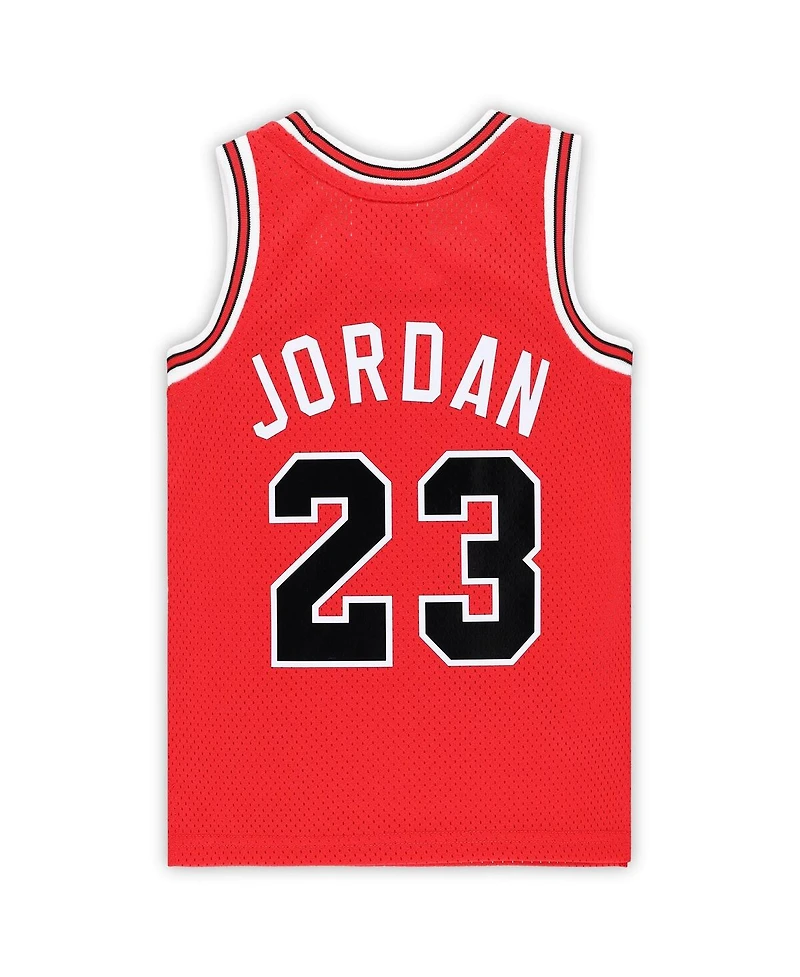 Mitchell & Ness Toddler Michael Jordan Red Chicago Bulls Hardwood Classics 1984/85 Authentic Swingman Jersey