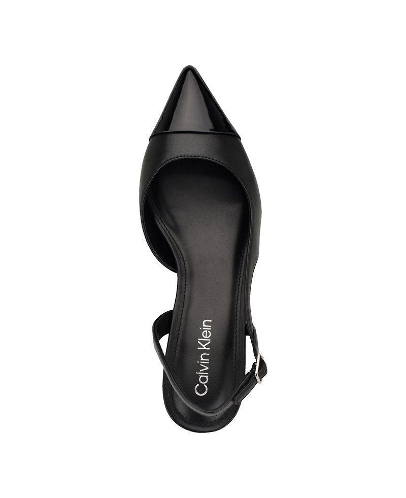 Calvin Klein Women's Dasta Kitten Heel Slingback Pumps