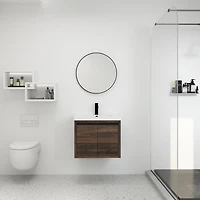 Streamdale 24 Inch Bathroom Cabinet with Sink, Soft Close Doors