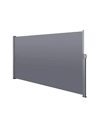 138" X 71"Retractable Side Awning, Waterproof & Uv-Resistant, Privacy Screen